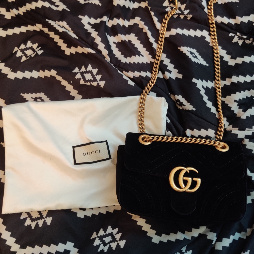 Gucci GG Marmont Velvet Mini Purse